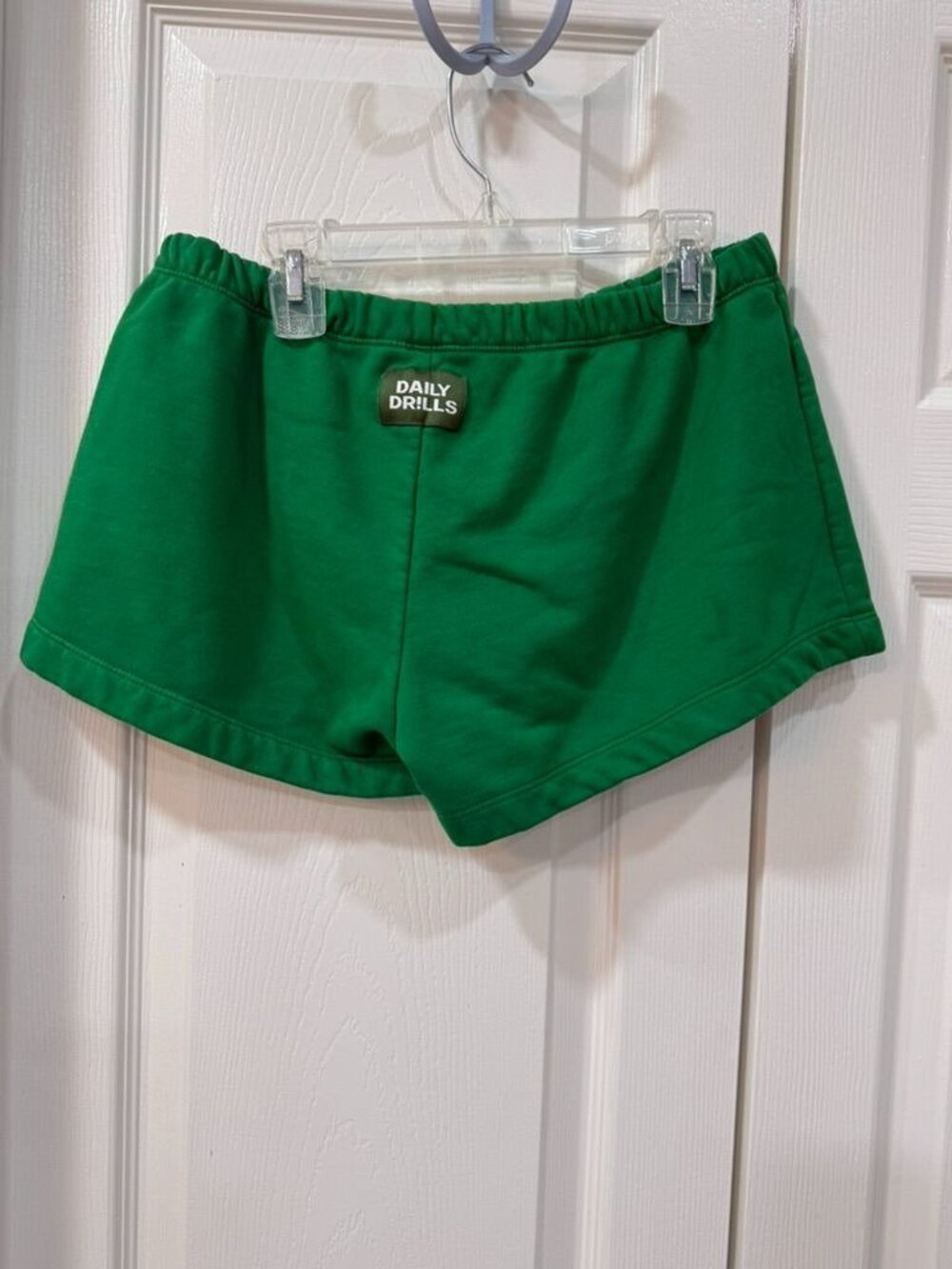 Daily Drills VGUC Vintage Crew & Mini Shorts Set XS/S in Kelly Green - Picture 8 of 9